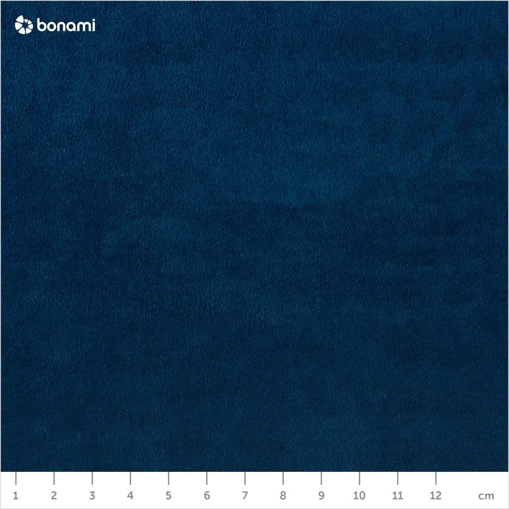 Тъмносиньо тапицирано кадифено двойно легло с място за съхранение с включена подматрачна рамка 180x200 cm Brody – Mazzini Beds