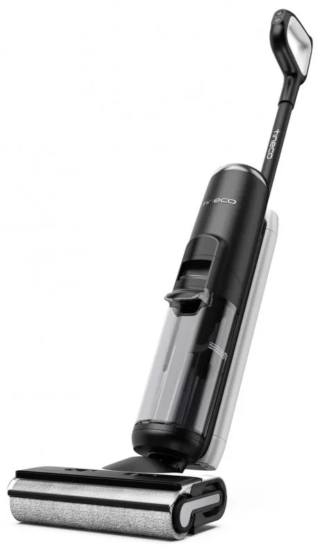 Вертикална прахосмукачка Tineco Floor One S6 Flashdry Pet FW144000DE, 220W, 0.7 л мръсна/0.8 л чиста/0.8 л прах, Автономия 35 мин, iLoop сензор, Технология MHCBS, 130 м2, Черен