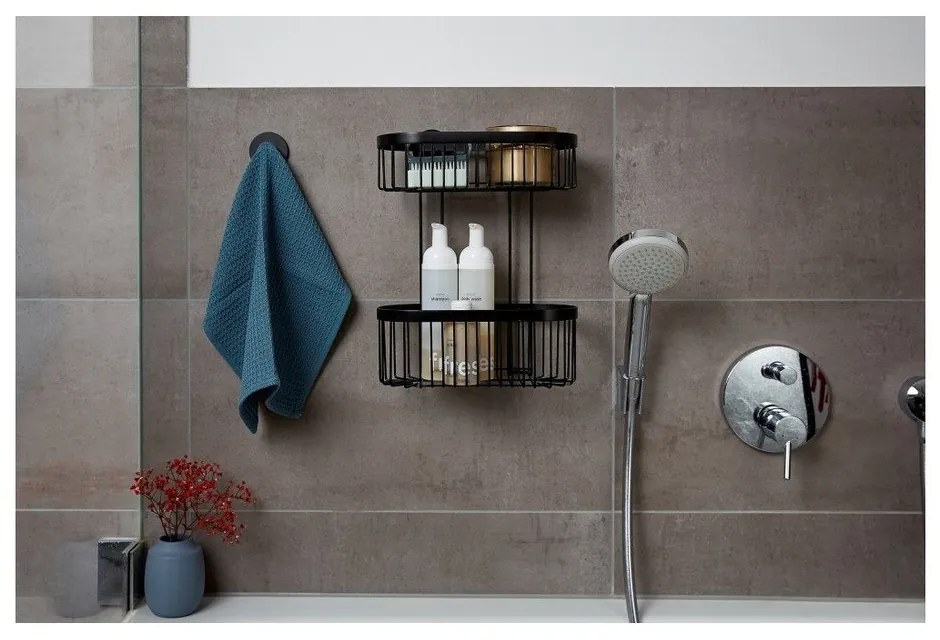 Кошница за стена Black Classic Plus 2 Tier - Wenko