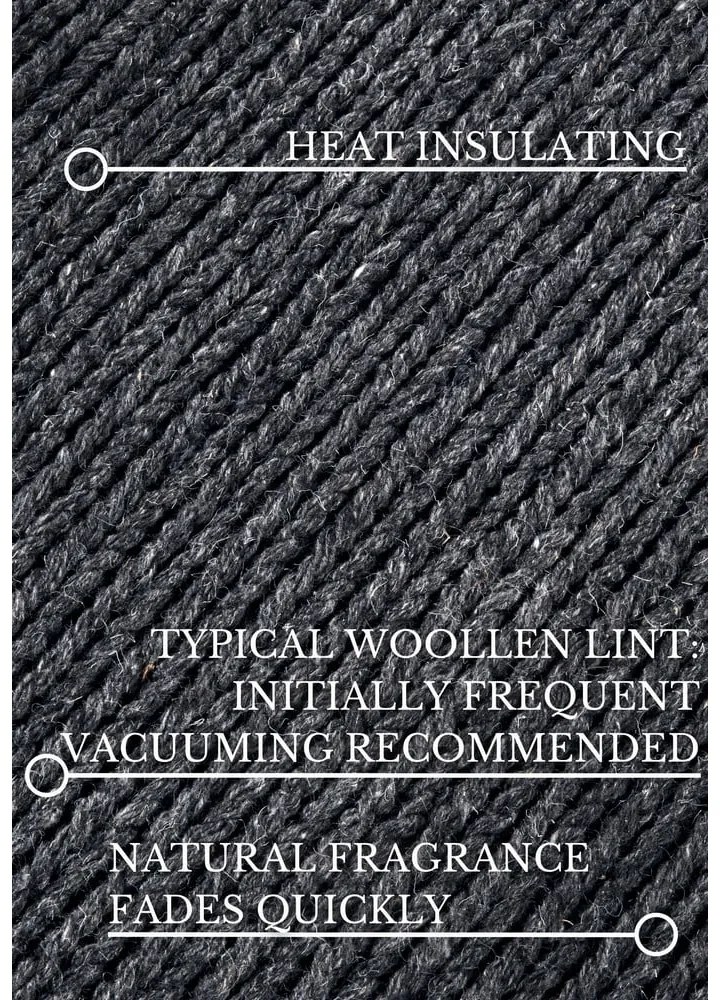 Тъмносива ръчно изработена вълнена пътека 80x200 cm Francois – Villeroy&amp;Boch