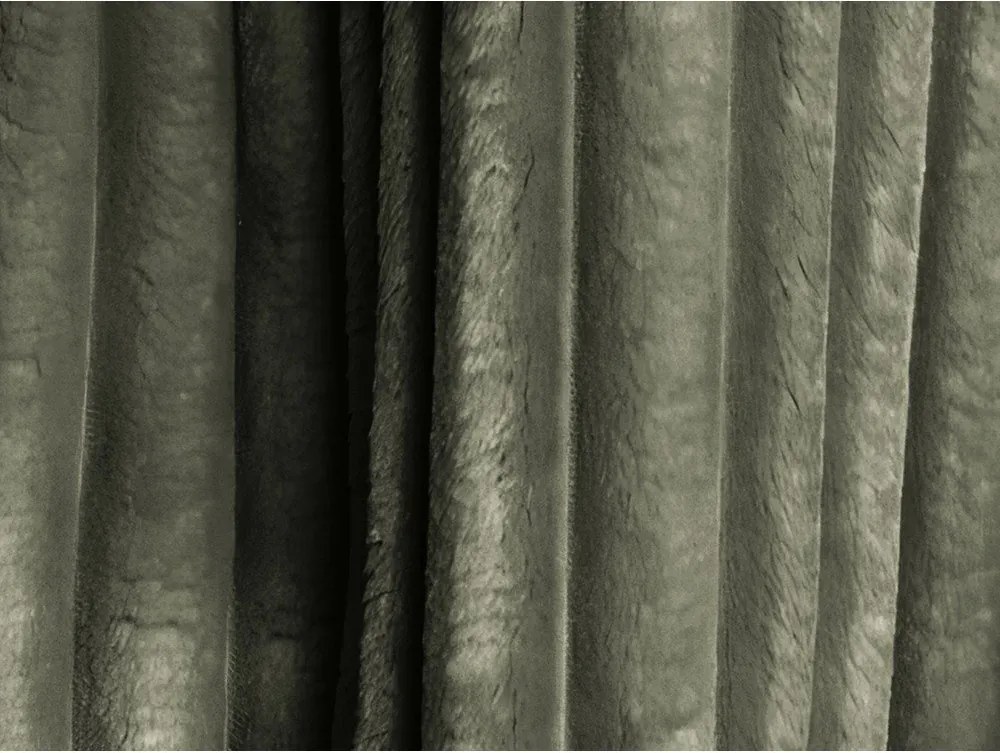 Зелен сгъваем/с място за съхранение ъглов диван от рипсено кадифе (U форма) Kona – Makamii