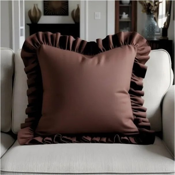 Калъфка за възглавница със смес от памук 40x40 cm Ruffled – Mila Home