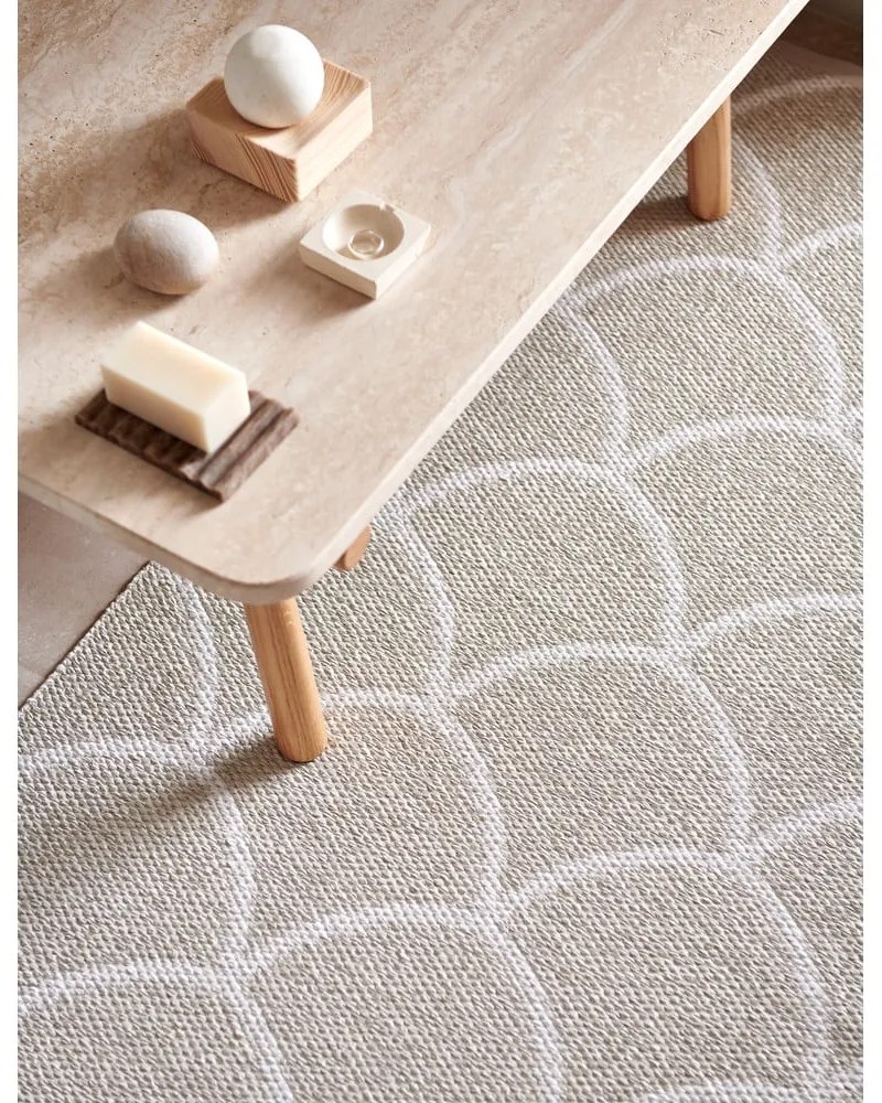 Кремава пътека за открито и закрито 70x150 cm Kotte Linen – Pappelina