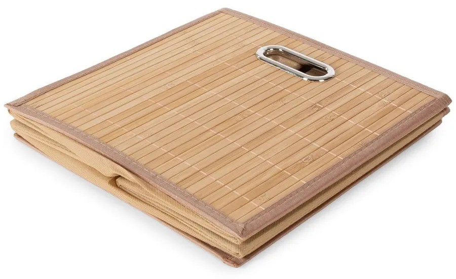 Бамбукова кутия за съхранение в естествен цвят 31x31x31 cm – Compactor