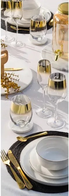 Комплект прибори Secret de Gourmet Gold, Инокс, 16 части