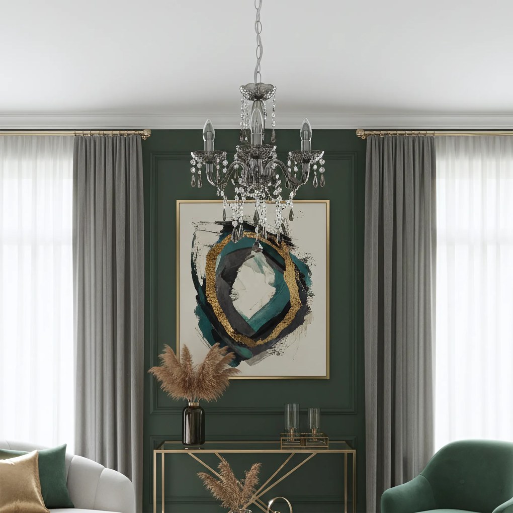 ЛАМПА EBT007-3CP GREY