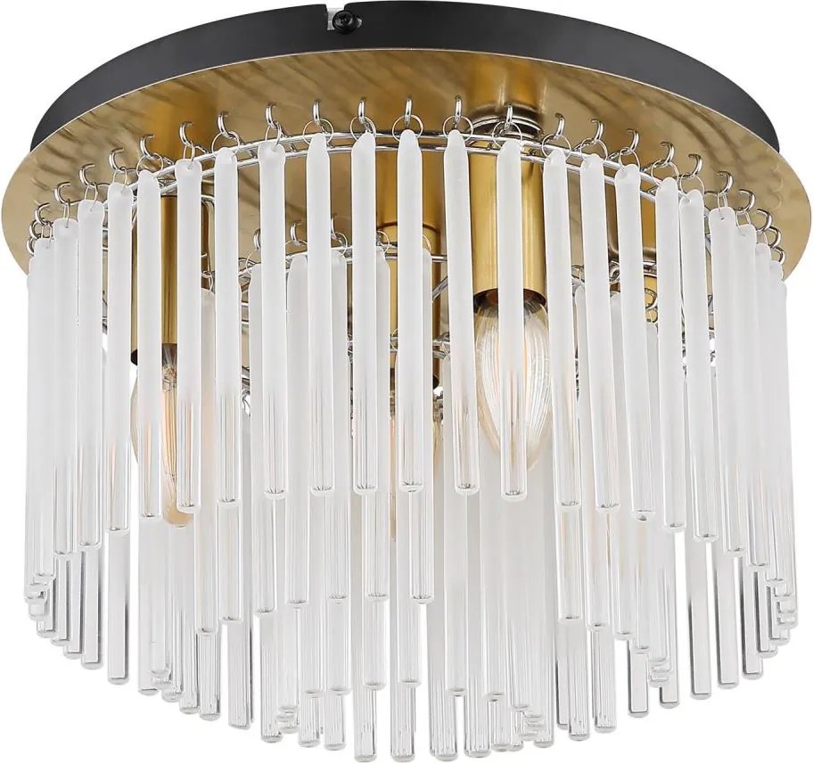 Globo 15698DM - Таванно осветително тяло GORLEY 5xE27/40W/230V Ø 32 см златно