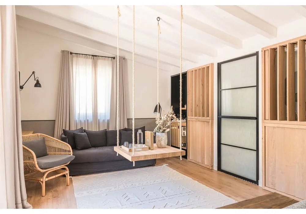 Бял ръчно изработен памучен килим подходящ за пране 140x200 cm Tribu Natural – Lorena Canals