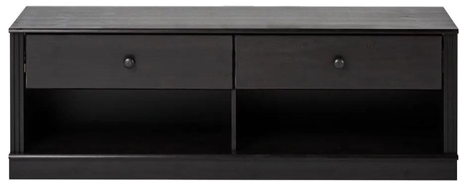 Тъмнокафява маса за телевизор от масивен бор 137x47 cm Anita – Støraa