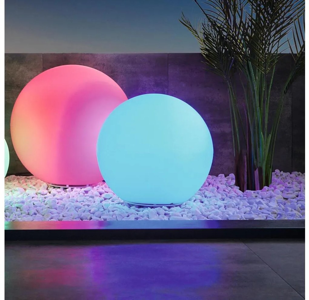 Eglo 55786-LED RGBW Външна лампа MONTEROLO-C 1xE27/9W/230V IP65 Ø30 см+ДО