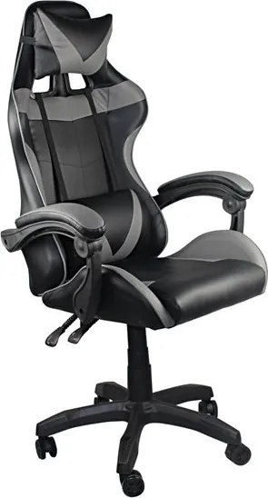 Гейминг стол Pu BF7850-Черен-Сиво