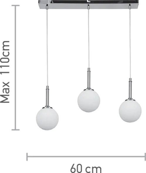 Светлина за окачване InLight 4016-3-RAIL