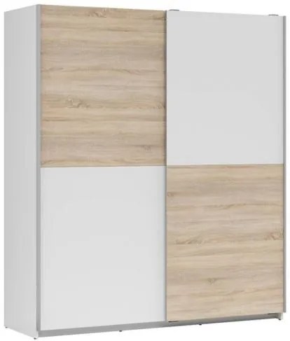 Плъзгащ се гардероб Arma - бяло/sonoma