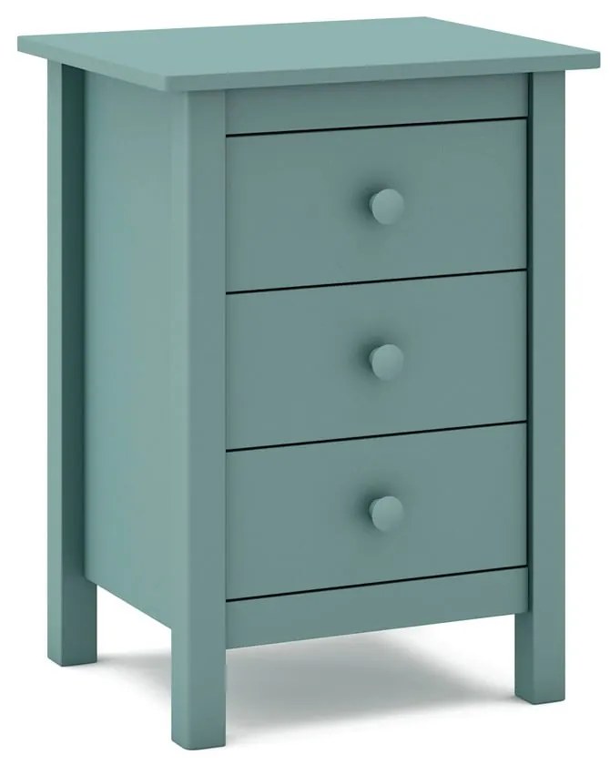 Детско нощно шкафче от борова дървесина в цвят бензин Max - Marckeric