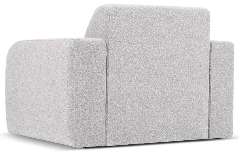 Светлосиво кресло от плат букле Molino - Micadoni Home