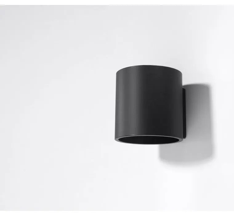 Черна стенна лампа Roda - Sollux