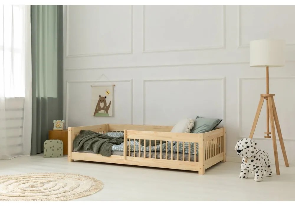 Детско легло от масивен бор в естествен цвят 90x200 cm Mila CPW – Adeko