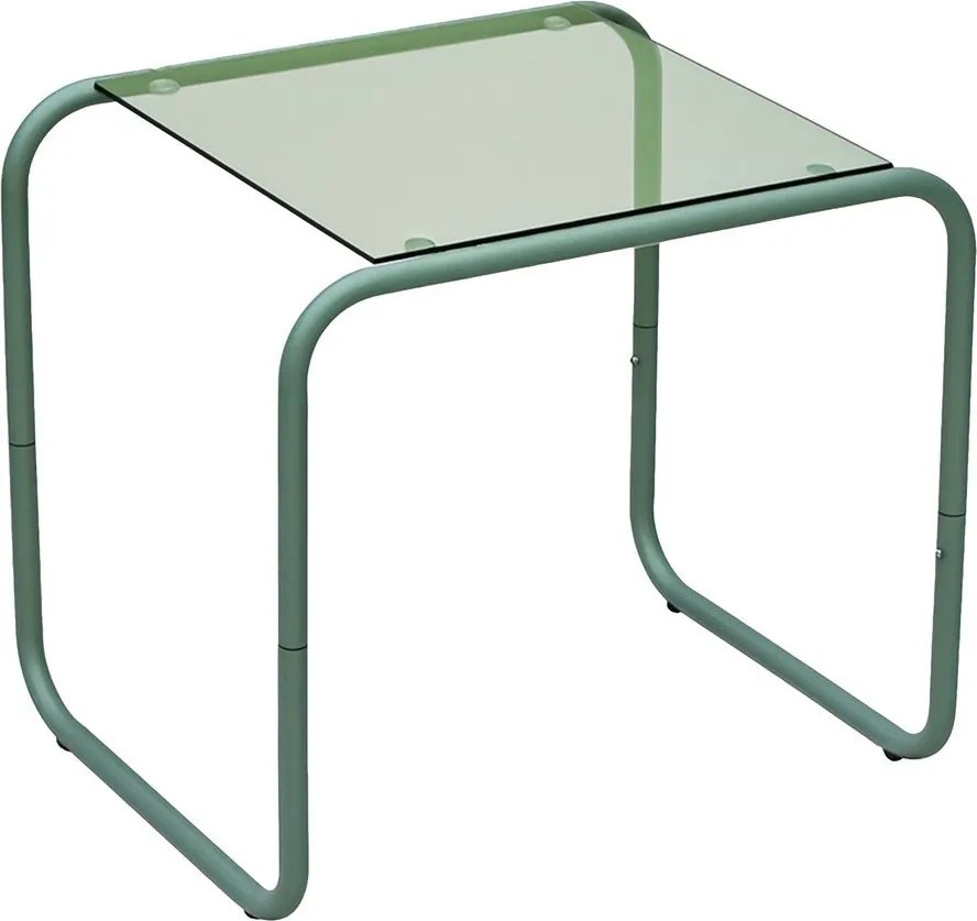 Странична масичка със стъклен плот 40x50 cm Ventana – Leitmotiv