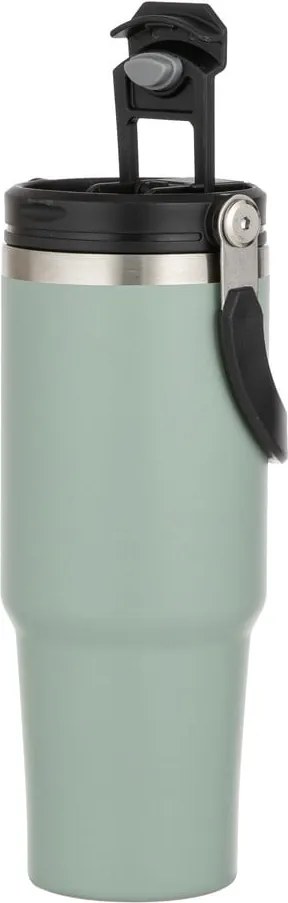 Светлозелена бутилка за пътуване бутилка от неръждаема стомана 1 l Eco – Ladelle