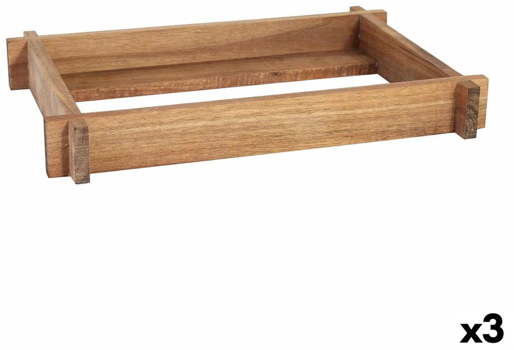 Поставка Viejo Valle Aкациево дърво 26,5 x 16,2 x 4 cm (3 броя)