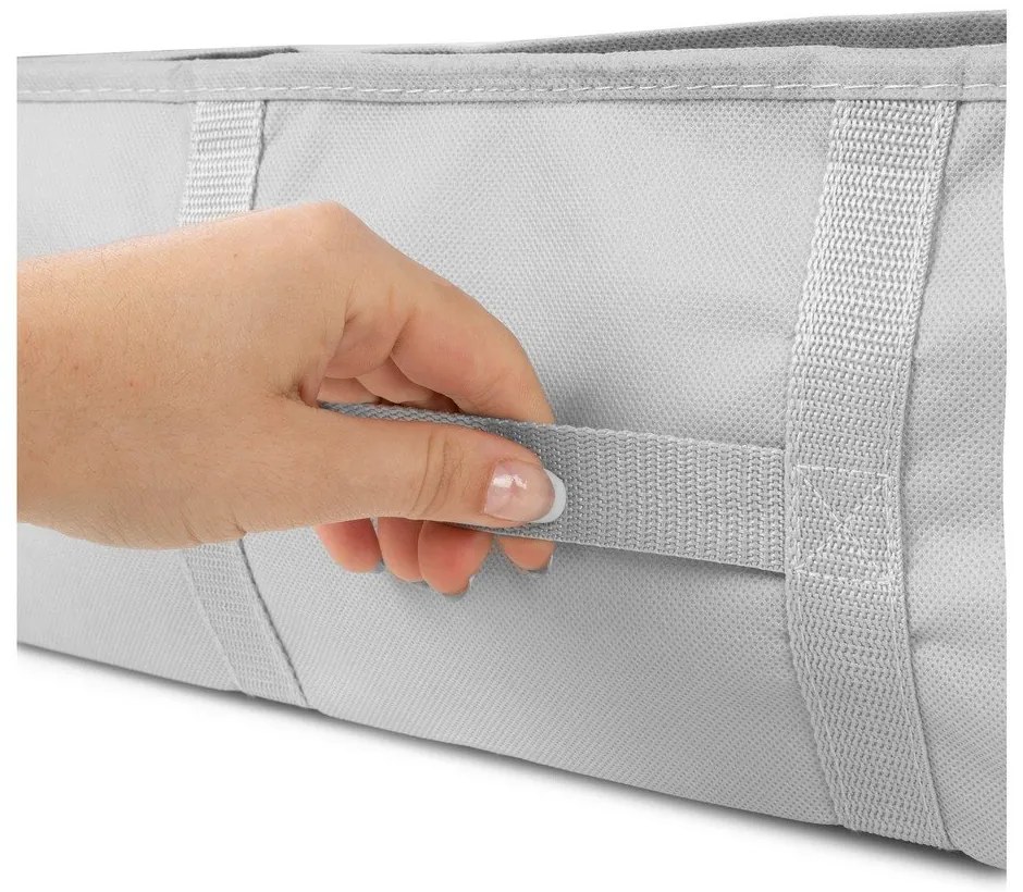 Вакуумна подсилена текстилна кутия за съхранение на дрехи 56x56x16,5 cm Granit – Compactor