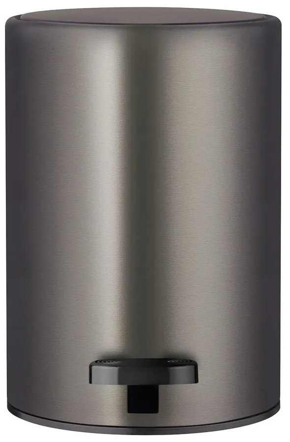 Тъмносиво стоманено кошче за боклук с педал 3 l Modo – Blomus