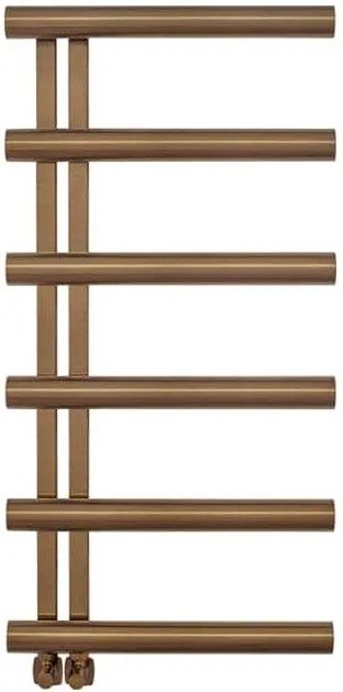 Релса за кърпи с отопление Inox Accent I-Бронз