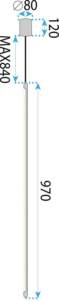 Плафон LED APP1414-C GOLD 100cm