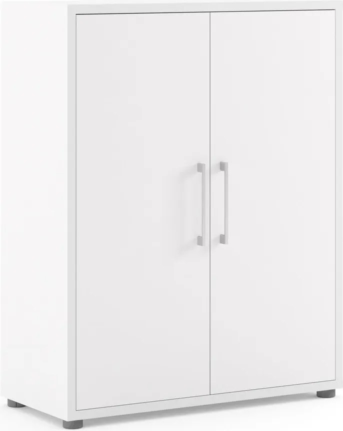 Бяла модулна библиотека 89x113 cm Prima – Tvilum