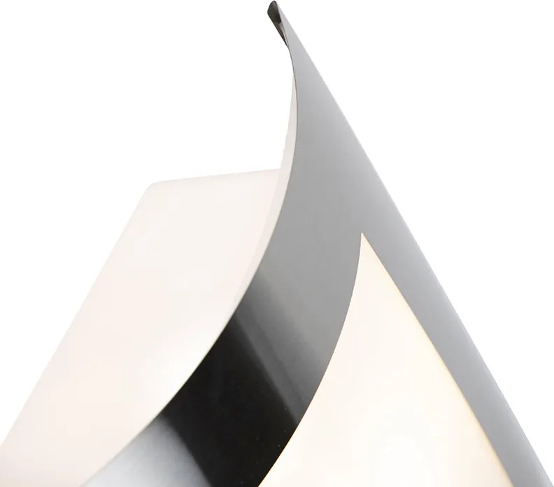 Външна стенна лампа стомана IP44 сензор за здрач - Emmerald