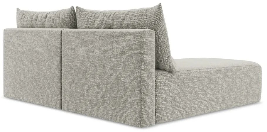 Светлосив разтегателен ъглов диван с място за съхранение (ляв ъгъл) Kalena – Makamii