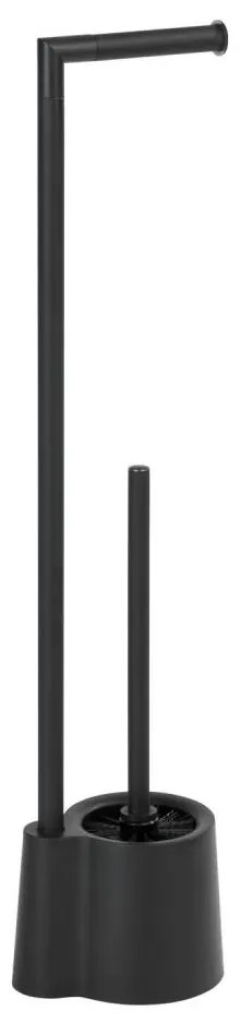 WENKO 23804100 - Четка за WC AVOLA 13x70 см, неръждаема стомана/черна