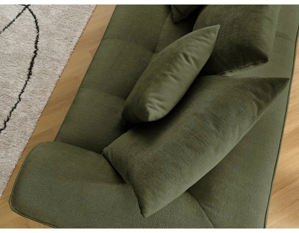 Зелен шенилов диван 237 cm Whesley – Bobochic Paris