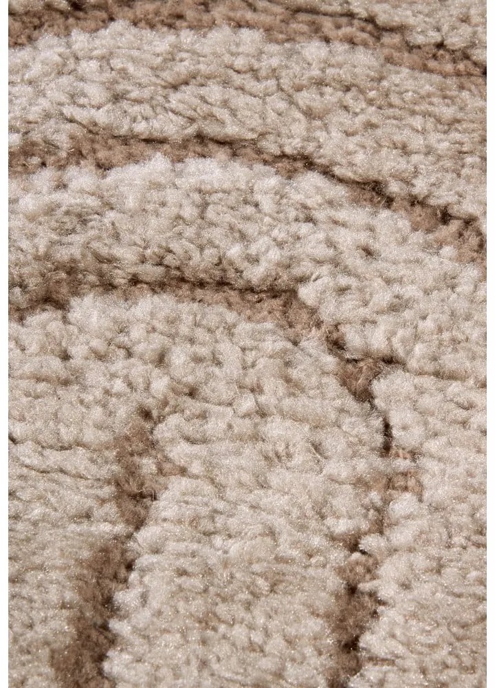 Кафяво-сив кръгъл килим ø 160 cm Panglao New York Taupe – Elle Decoration