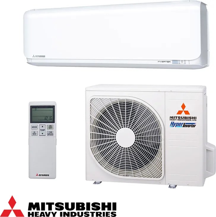 Инверторен климатик Mitsubishi Heavy Industries SRK25ZSX-WF + SRC25ZSX-W, 9000 BTU, 20 м2, Wi-Fi, R-32, Бял