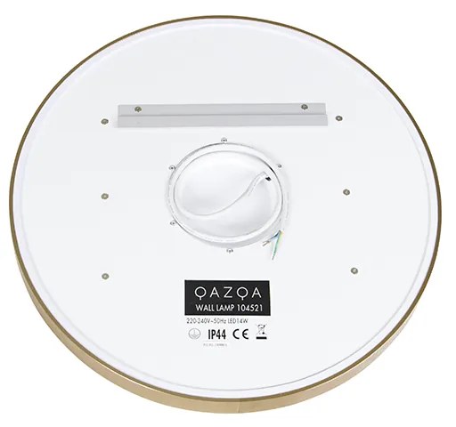 Огледало за баня медно 50 см с LED 3-степенно димиране с докосване кръгло - Miral