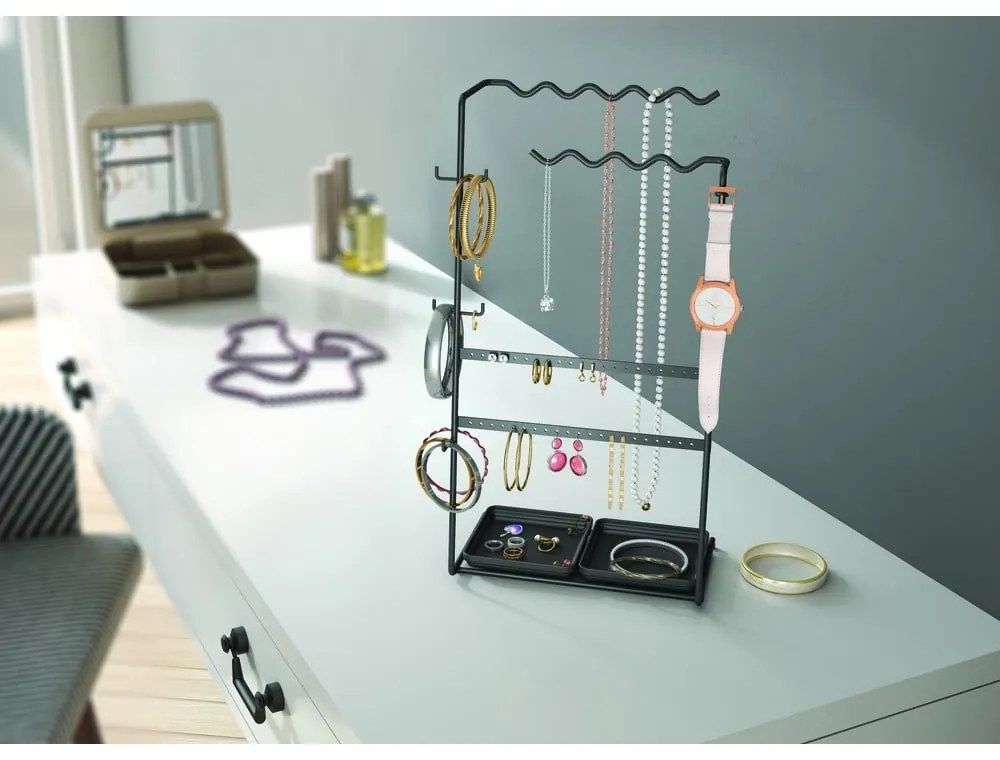 Черен органайзер за бижута My Jewels - Metaltex