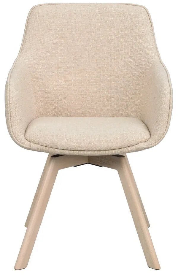 Бежови тапицирани трапезни столове в комплект 2 бр. Alison – Rowico