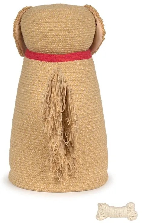 Бежова текстилна детска кошница за играчки 40x30x55 cm Luna – Lorena Canals