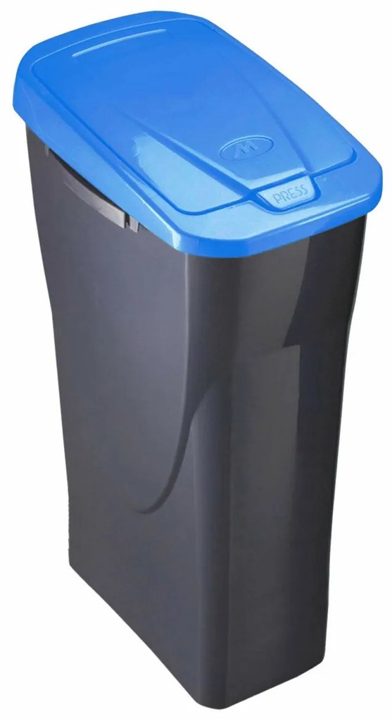 Кошче за Рециклирани Отпадъци Mondex Ecobin Син С капак 25 L