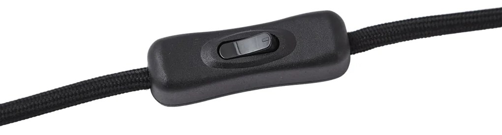 Хотелска шик настолна лампа тъмен бронз с кехлибарено стъкло - Stavelot