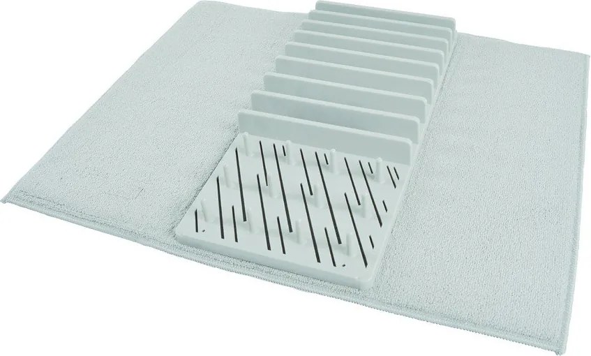 Светлосиня пластмасова тавичка за оттичане за съдовете 50x38 cm – Homéa