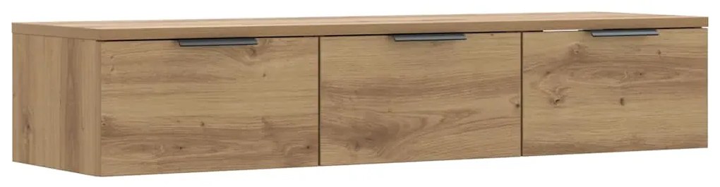 856986 vidaXL Стенен шкаф, дъб артизан, 102x30x20 см, инженерно дърво