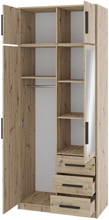 Гардероб Kos 2D 2 врати с горно съхранение