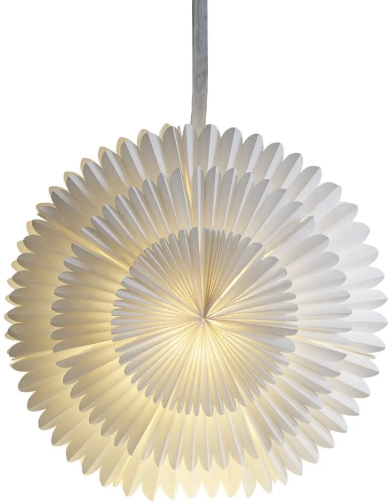 Бяла коледна светлинна украса ø 50 cm Frost - Star Trading