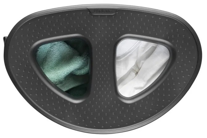 Кош за пране Brabantia Selector 1003787, 55 л, 2 отделения, Вентилационни отвори, Пълнене без отваряне, Бял