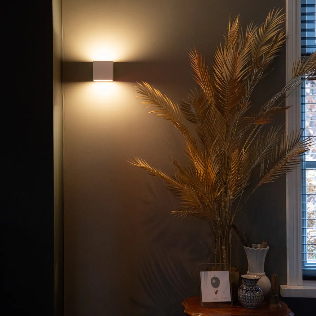 Комплект от 2 стенни лампи бели с димер акумулаторни - Joris