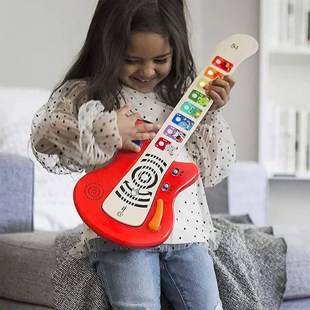 Hape - Сензорна магическа китара - червена