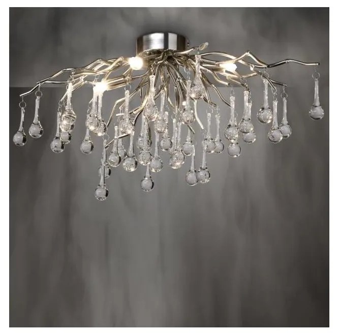 Paul Neuhaus 8090-55 - Полилей за повърхностен монтаж ICICLE 4xG9/40W/230V 30x60 см хром