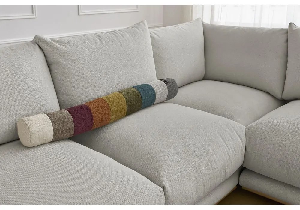 Светлосив ъглов диван Ernest – Bobochic Paris